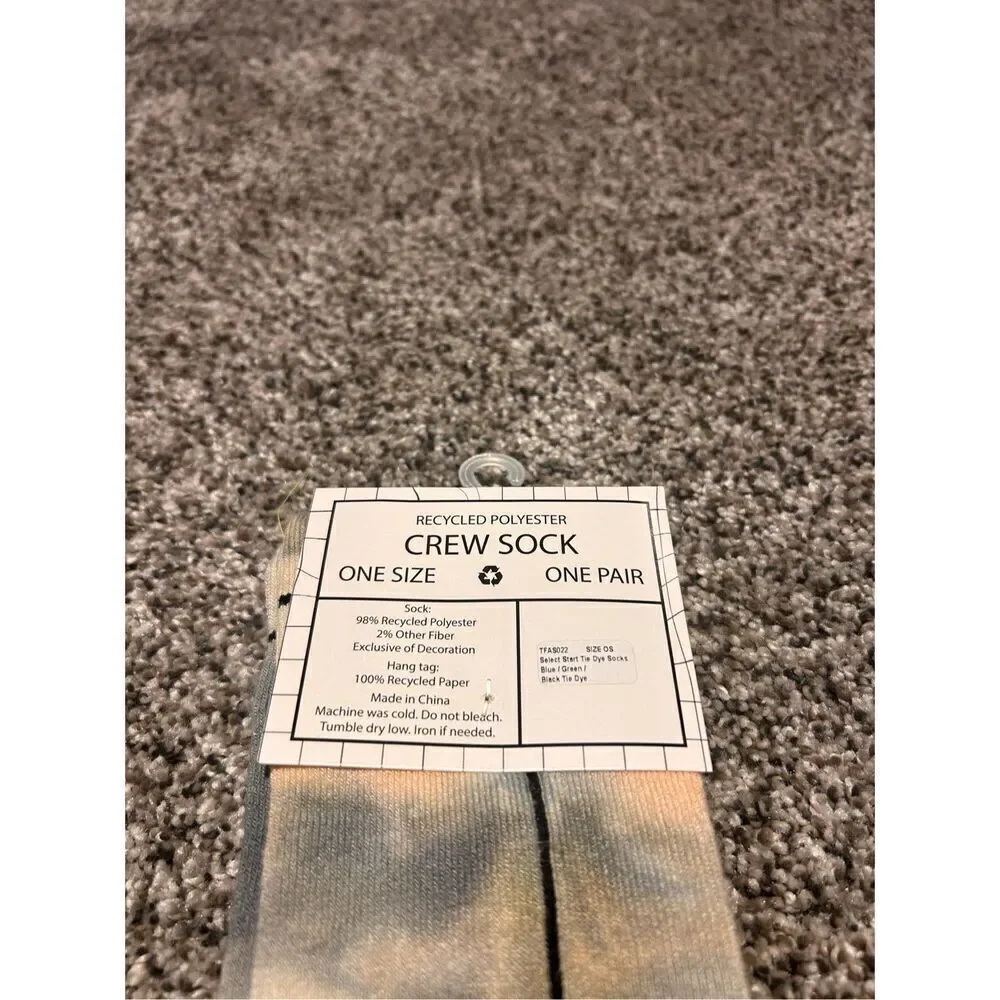 Select Start tie dye crew socks C27-25